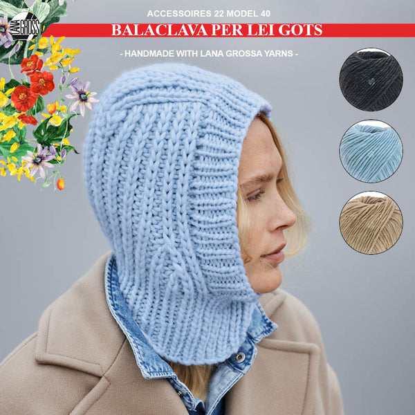 Breipakket balaclava met Per Lei Gots model 40 van Lana Grossa Accessoires 22